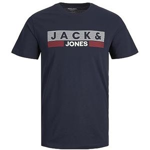 JACK & JONES Jjecorp Logo Tee SS O-hals Noos Pls Top heren, Donkerblauw 2.