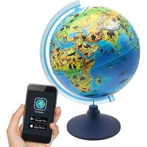 alldoro Lexi 68620 Globe verlichte wereldbol met draadloze ledlamp voor kinderen vanaf 3 jaar Ø 25 cm met IQ Globe Globe Globe lichtgevende smartphone-app voor kinderen vanaf 3 jaar