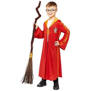 Amscan - Gryffindor Quidditch jurk Harry Potter cape tovenaar tovenaar