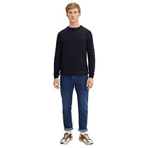 TOM TAILOR Denim Piers Slim Jeans voor heren, 10119, blauw denim used, 34 W x 34 L, 10119, blauwe denim scheuren