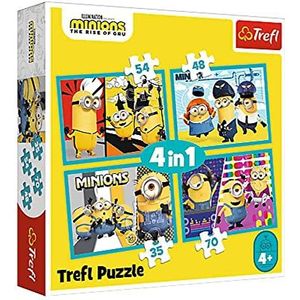 4-in-1 puzzel - Minions (kinderpuzzel)