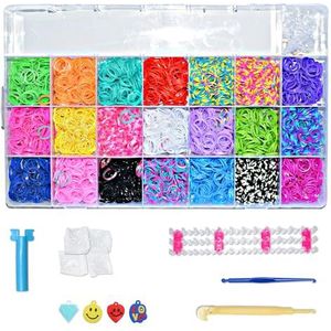 Mituso XXL Loom Bands Starter Set Box 4200 banden 4400 delen incl. weefframe