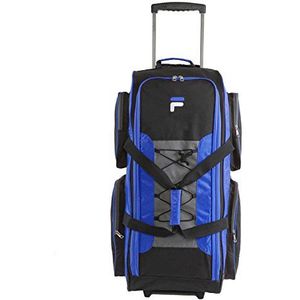 Fila 81,3 cm breed en licht, Blauw, 81,3 cm grote, lichte sporttas met wieltjes