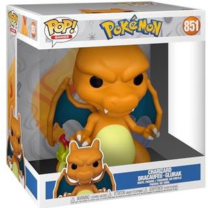 Funko Pop Jumbo: Pokémon, Charizard, vinyl verzamelfiguur, cadeau-idee, officieel product, speelgoed voor kinderen en volwassenen, videogames fans, figuur voor verzamelaars
