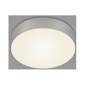 BRILONER - Led-plafondlamp zonder frame, led-plafondlamp, led-opbouwmontage, kleurtemperatuur warm wit Ø157 mm, zilver