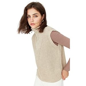 TRENDYOL Dames Sweatshirt, Stone, S, Steen