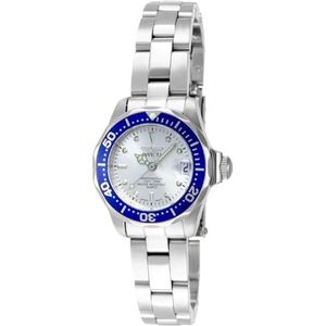 Invicta Pro Diver - Dameshorloge kwarts van roestvrij staal - 24 mm, blauw/zilver, Horloge