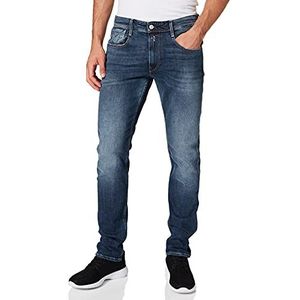 REPLAY Anbass Heren Jeans Bio Cotton, 0091 medium blue
