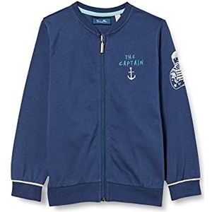 Sanetta Sweatjack baby jongens sweatjack, Faded Denim