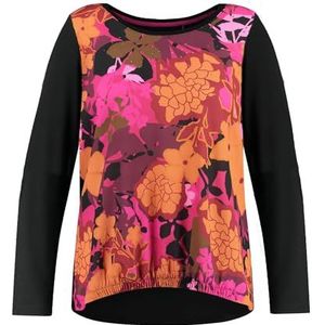 Samoon 571519-26409-3492 T-shirt voor dames, Prachtig roze patroon
