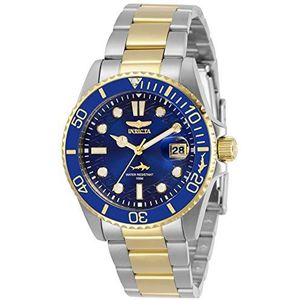 Invicta Pro Diver - Dameshorloge kwarts van roestvrij staal - 38 mm, tweekleurig / blauw, Horloge