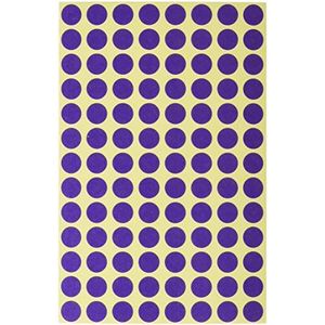 AVERY Zweckform 3112 zelfklevende markeringspunten paars (Ø 8 mm) 416 kleefpunten op 4 vellen ronde stickers voor kalender, planner en knutselen) mat papier