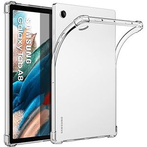MoKo Hoes compatibel met Samsung Galaxy Tab A8 10,5 inch 2021 (SM-X200/X205/X207), lichte beschermhoes met flexibele TPU kristalheldere achterkant tablethoes voor Galaxy Tab A8, transparant