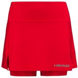 HEAD Club Basic Skort W Skibroek voor dames, Rood