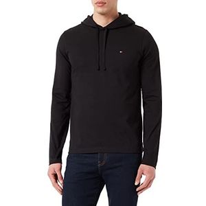 Tommy Hilfiger Lichtgewicht sweatshirt met capuchon voor heren, zwart, S, zwart.
