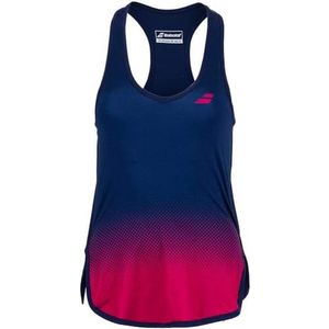 Babolat Compete Tanktop voor dames, Blauw/Rood (estate Blue/Vivacious Red)