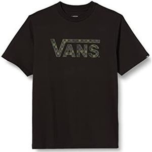 Vans Checkered Vans uniseks T-shirt voor kinderen, Zwart-camo