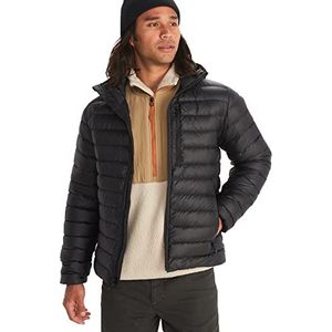 Marmot Highlander Hoody voor heren, licht donsjas, waterdichte donsparka, warme winterjas, regenbestendige functionele jas, zwart, M
