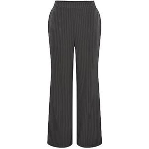 PIECES Pcbossy HW Wide Striped Pants Noos Pantalon Femme, Aimant/Aop : Pinstripe, M