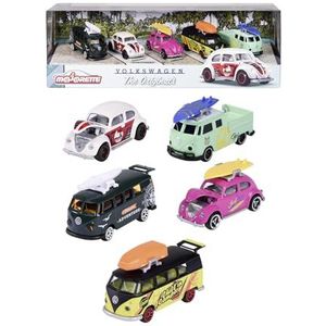 Majorette Volkswagen Originals 5 Stuks Giftpack - 7,5cm - Voertuigen - Die-Cast - Vanaf 3 Jaar