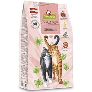 GranataPet Delicatessen Garnalen Adult Heerlijk kattenvoer compleet voer granenvrij en suikervrij 300 g