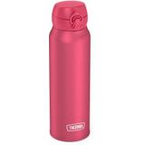 THERMOS ULTRALIGHT BOTTLE Roestvrijstalen thermosfles met deksel Safe Flow Deksel, 10 uur warm/20 uur koud, vaatwasmachinebestendig, BPA-vrij, 0,75 l, donkerroze, 500 ml