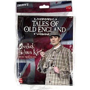 Smiffys Kit Sherlock Holmes, Verhalen uit het oude Engeland, Bruin, met pijpbeurt en lo