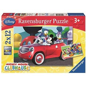 Puzzel Mickey Mouse, Minnie en Friends (2x12 st.) - Leuke puzzels voor kinderen