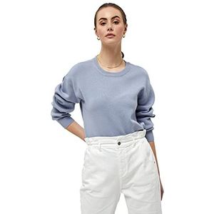 Minus lupi gebreide trui dames, 501 Dusty Blauw