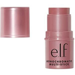 e.l.f., Monochromatische multistick blush, romig, licht, veelzijdig, luxueus, voegt glans toe, eenvoudig onderweg te gebruiken, moeiteloos te mengen, sprankelend rosé 4,4 g