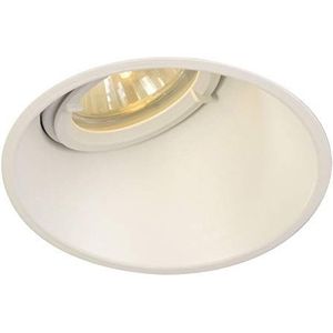 SLV HORN-O Led-inbouwspot, rond, IP21, dimbare plafondlamp voor binnenverlichting, led-spot, reflector, plafondspot, inbouwlamp, 1 lamp, GU10 QPAR51, EEC E-A++