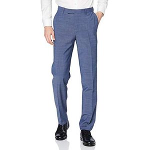 Pierre Cardin Dupont Futureflex Herenbroek, regular fit met stretch, elegante en klassieke zakelijke broek, bouwsysteem, Blauw