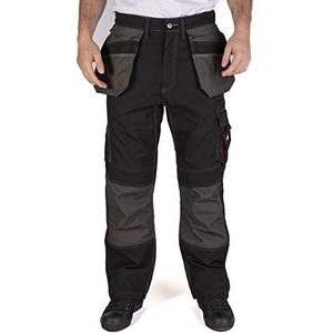 Lee Cooper Klassieke cargozakken voor heren, drievoudig genaaid, voor werk, Blauw