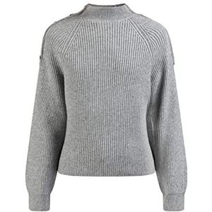 DreiMaster Pull tricoté pour femme, gris, XS-S