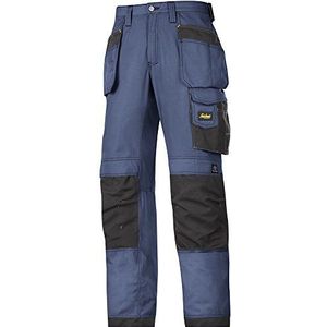 Snickers 32139504160 Rip-Stop ambachtelijke broek met holsterzakken, maat 160, marineblauw/zwart