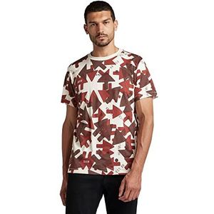 G-STAR RAW, Arrow Camo Losse T-shirt voor heren, Meerkleurig (Dk Talc Raw Arrow Camo C334-d109)