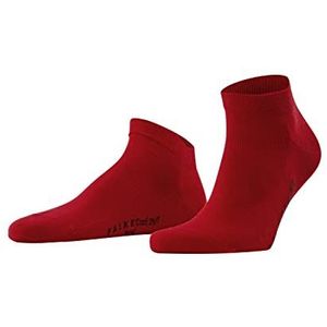 FALKE Cool 24/7 herensokken, ademend, duurzaam, biologisch, katoen, laag, dun, effen, elegant, verstevigend effect, klimaatregulerend, platte teennaad voor de zomer, 1 paar, Rood (Scarlet 8228) nieuw