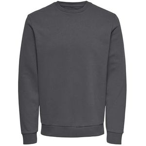 ONLY & SONS Onsceres Crew Neck Noos trainingspak voor heren (1 stuk), Grijs gestreept