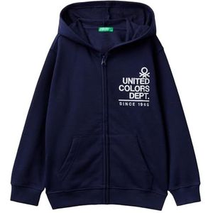 United Colors of Benetton Giacca C/Capp M/L 3j68c503x Cardigan Kinderen & tieners, Blauw