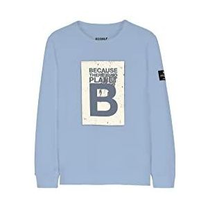 ECOALF, Sweat-shirt Enfant Becaralf en Coton Tissu Recyclé, Sweat-shirt Coton Enfant, Sweat-shirt à Manches Longues, bleu clair, 12 ans