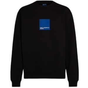 KARL LAGERFELD JEANS Sweat avec logo Regular Box, Noir, M