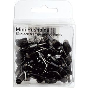Bi-Office Mini-punaises, zwart, 50 stuks