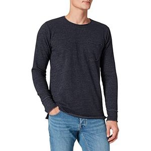 Herrlicher Ron Sweatshirt voor heren, marineblauw gemêleerd (386)