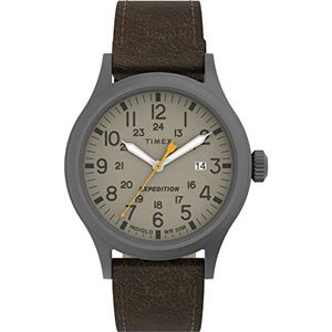 Timex Expedition Scout Herenhorloge, 40 mm, bruin/grijs, sportieve buitenkant, Bruin/Grijs, Sportieve outdoor