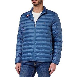 Tommy Hilfiger Packable gerecyclede herenjas, Blue Coast