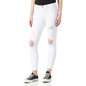 Only Onlblush Life Mid SK Ank Raw DNM DEST Women's Jeans, Wit.
