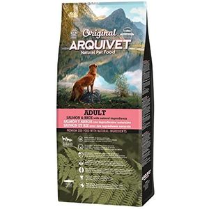 Arquivet Original Adult - volwassen hondenvoer - zalm en rijst - hondenvoer - droogvoer voor honden - gezond diervoer - 12 kg