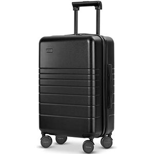 ETERNITIVE - Koffer | polycarbonaat en ABS | Harde koffer met TSA-slot | 360° rolkoffer, zwart., Grote koffer