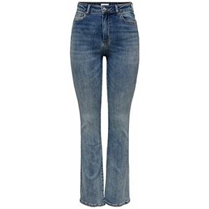 ONLY Stretch jeans voor dames, medium blue denim, 27W x 32L, M