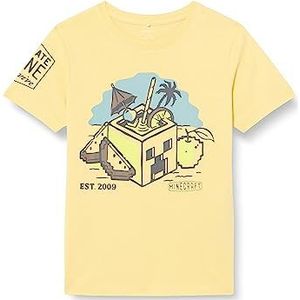 Name It Nkmmais Minecraft Ss biologisch T-shirt voor jongens, zomerjurk, 122-128, Zomerjurk